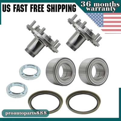 Kit de rolamentos de cubo de roda dianteira 2 peças para 4Runner Sequoia Tundra Tacoma 2WD com vedação - Imagem 1 de 4