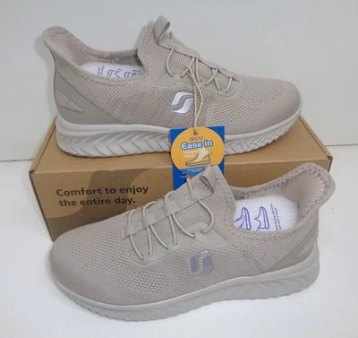 STQ Ladies New Casual Trainers Slip Ins Walking Sports Womens Shoes Gym UK Size 5