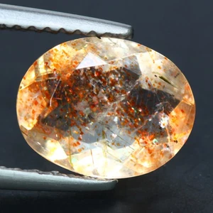 2.21 Cts_Loose Stone_100 % Natural Unheated Red Dot Andesine_Brazil Mine - Imagen 1 de 3