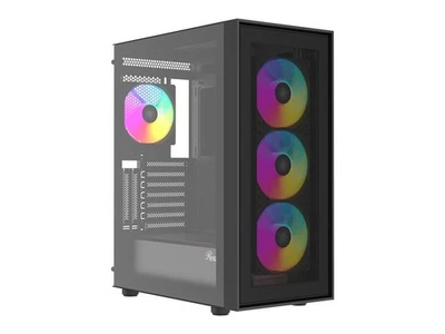 Rosewill ACA504B ATX Mid-Tower PC Case - Mesh Front, Tempered Glass, ARGB Fans, - Image 1 of 4