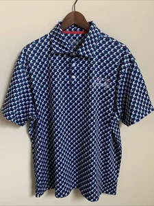 Barhocker Sport Golf Poloshirt Herren XL blau weiß Ain't No Hobby Performance - Bild 1 von 9