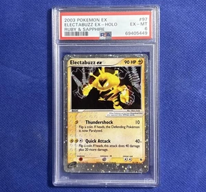 2003 Pokémon TCG Holo Electabuzz EX 97/109 Ruby & Sapphire  PSA 6 - Picture 1 of 2