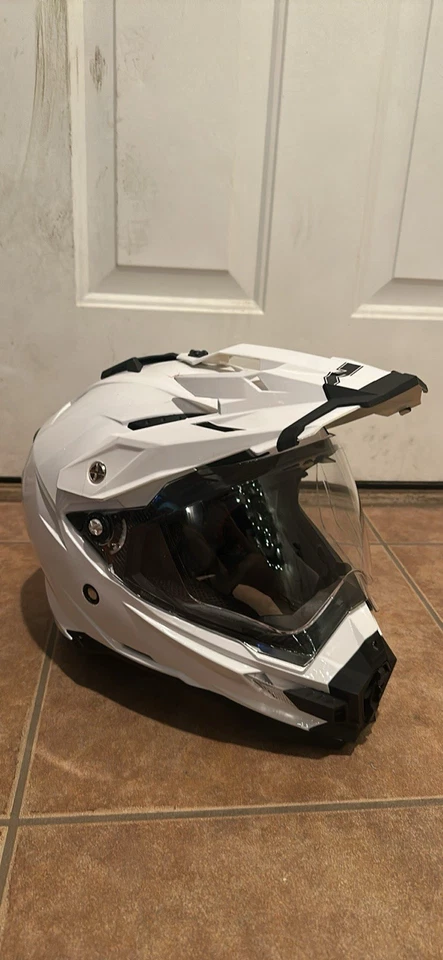 Casco de motocicleta AFX FX-41DS blanco perla liso TALLA MEDIANA. Foto 1 de 4