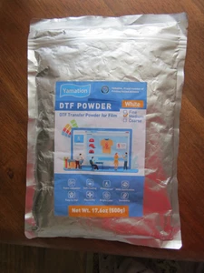 Yamation DTF Powder Transfer Adhesive White-Medium 17.6 ounce (500g) - Picture 1 of 6