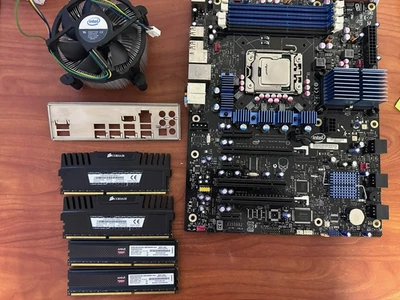 Placa madre Intel DX58SO LGA 1366 DDR3 X58 chipset ATX, i7-930 2,80, 32 GB de memoria Foto 1 de 4