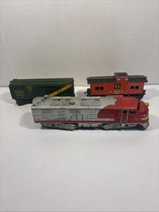 Marx Santa Fe Locomotive Caboose 1951 Gaex 1950 See Pics - Picture 1 of 22