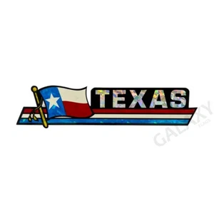 Texas Bumper Sticker  / Texas Flag Sticker / "3 x 11 3/4" Texas Bumper Sticker - Picture 1 of 1