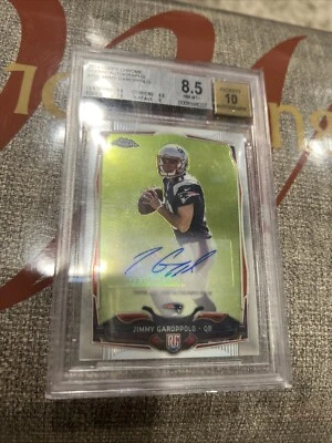 2014 Topps Chrome Jimmy Garoppolo AUTO RC BGS AUTO 10 RAMS FOOTBALL ⭐️1/13/25 - Image 1 of 4