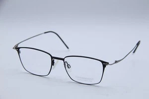 NEW CHARMANT CH 16706 BK BLACK SILVER AUTHENTIC EYEGLASSES 50-17 - Picture 1 of 4