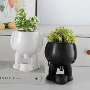Funny Peeing Planter Pot | Piss Flower Pot Plants Home Gift Creative Gift Idea - Picture 1 of 10