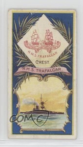 1901 Hill's Battleships & Crests Tobacco HMS Trafalgar #12 3q4