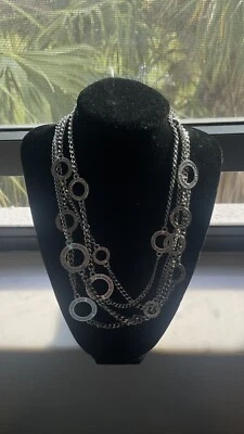 Collar Anillo Paula Abdul Multi Hilo Tono Dorado Con Citas Inspiradoras 9195 Foto 1 de 4