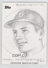 2011 Topps 60th Anniversary Sketch Cards 1/1 Carl Yastrzemski Scott Barnett 5qi