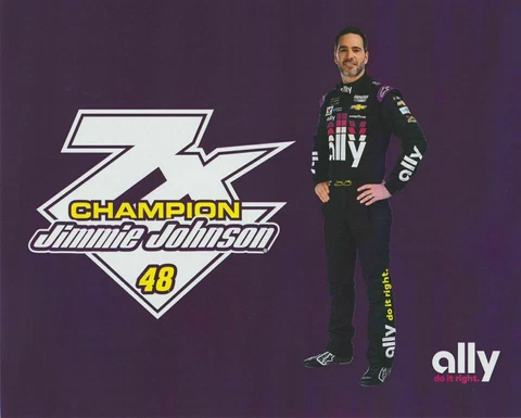 2019 JIMMIE JOHNSON "ALLY BANK CAMARO" #48 NASCAR MONSTER ENERGY POSTCARD Cover