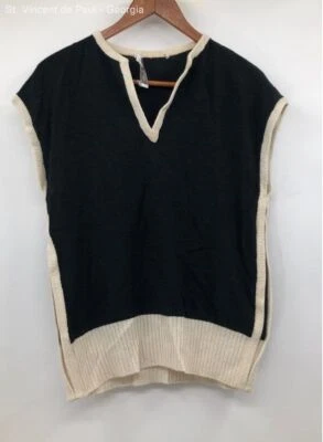 Suéter Pullover American Vintage Lana Negro - Talla 10 Foto 1 de 4