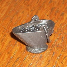 Dollhouse Miniature Metal Fireplace Coal Bucket Scuttle 1:12 Bronze #5141