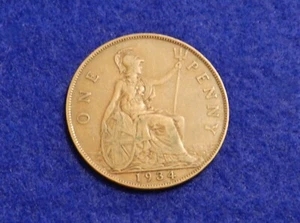 1934 Great Britain Penny - Fantastic Coin - See PICS - Picture 1 of 2