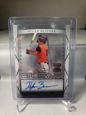 2022 LEAF TRINITY ROOKIE CLEAR AUTOGRAPH SP DYLAN BEAVERS 73/99 NO. CA-JF1 - Image 1 of 3