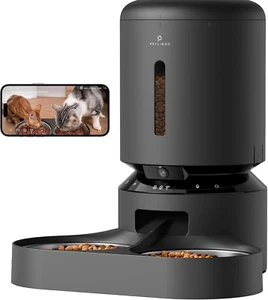Automatic Cat Feeder with Camera for Two Cats, 1080P HD Video with Night Vision, - Picture 1 of 9