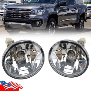 Pair Front Bumper Fog Light Driving Lamp For Chevy 15-2021 Colorado 07-14 Tahoe - Picture 1 of 21