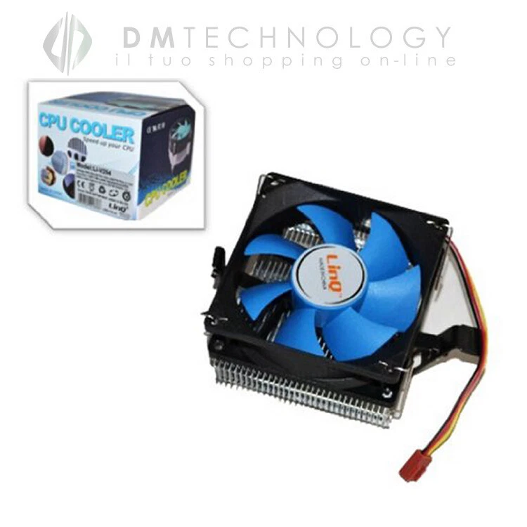 DISSIPATORE VENTOLA RAFFREDDAMENTO CPU INTEL SOCKET 775 1156 1156 AM2 AM3 V775 - Immagine 1 di 2