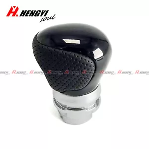 For Toyota C-HR 2019-2023 Black Leather Automatic Gear Shift Knob Stick Lever - Picture 1 of 5