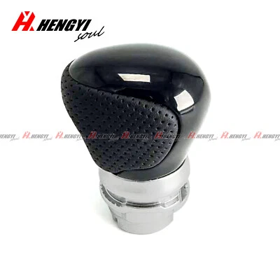 For Toyota C-HR 2019-2023 Black Leather Automatic Gear Shift Knob Stick Lever - Image 1 of 4