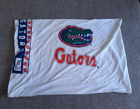 Florida Gators Pillow Case Locker Room Collection  Single FU NCAA Men Cave Cover