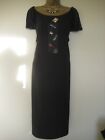 Chesca Now Black Jewelled Christmas/Party/Evening Dress Size 16