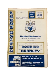 LEEDS UNITED V SHEFFIELD WEDNESDAY - DIVISION ONE - 7/12/1968 - Picture 1 of 1