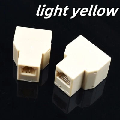 ADSL DSL Cable to Telephone Phone Socket CouplerRJ11 RJ45 Plug Adaptor-Connect - Image 1 of 4