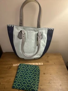 Oryany Purse Shoulder Bag Blue and Turquoise Pebbled Leather NWT Rare find - Picture 1 of 6