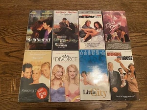 Lot Of 8 Rom Com VHS Tapes Ben Stiller Patrick Swayze Steve Martin - Picture 1 of 3