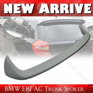 Unpainted Fit For BMW E87 E81 Rear Trunk Spoiler Wing 120i 130i 3DR 5DR - Foto 1 di 1