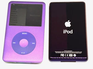 Apple IPOD CLASSIC 6th Generation / 6G - 128GB SSD and Mega Battery Purple Back - Picture 1 of 3