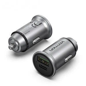 Car Charger QC 4.0 Dual Port PD 20W Type C USB Fast Charging For iPhone Samsung - Picture 1 of 11