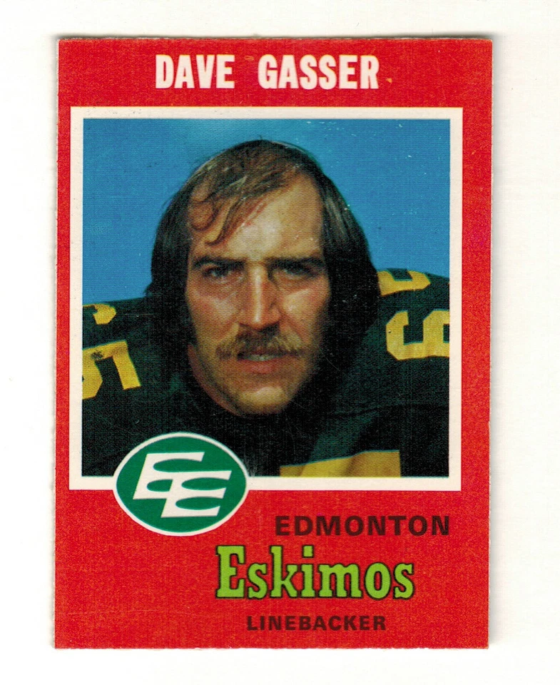 Dave Gasser 1971 O-PEE-CHEE CFL # 55 EXMT Eskimos - Image 1 of 1