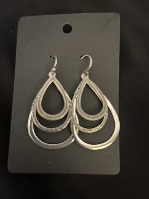 Pendientes colgantes SILPADA W1576 de plata de ley triple lágrima 925 retirados Foto 1 de 3