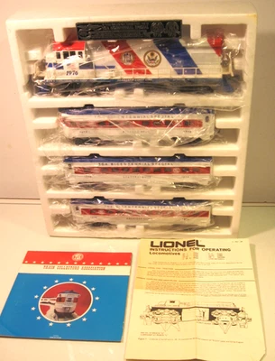 LIONEL TCA Bicentenario Especial Nº 2 Set OB U36B Diesel y Coches de Pasajeros OB 1976 Foto 1 de 4