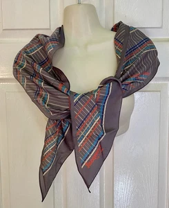 Jacqmar Vintage Scarf. Striped Pattern. - Picture 1 of 8