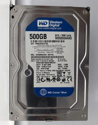 Hard Disk Western Digital WD Caviar Blue 500GB SATA II – 3.5" - Immagine 1 di 2
