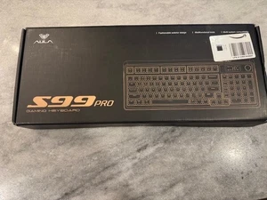 AULA S99 PRO-- KEYS KEYBOARD TRI-MODE BLUETOOTH 2.4GHZ USB-C Gaming RGB Open Box - Picture 1 of 5