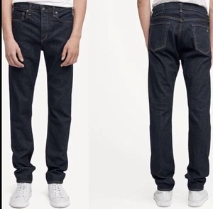 Rag & Bone Fit 2 in Rinse Selvedge blue denim jeans men 34 x 30.5 - Picture 1 of 13