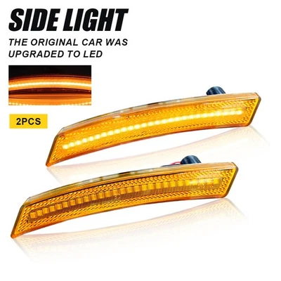 Marcador de luces laterales LED ámbar delanteras 2 piezas Cooper para Mini R55 LCI Clubman 09-2014 Foto 1 de 4