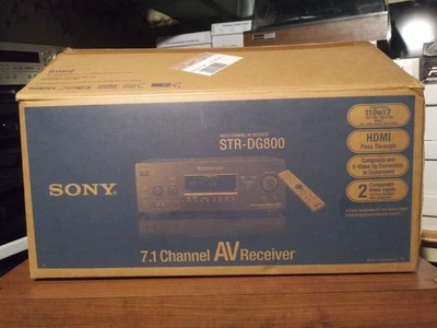 Receptor SONY STR-DG800 negro probado y funcionando 110w 7.1 canales REMOTO en CAJA Foto 1 de 4