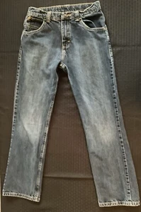 Wrangler Medium Wash Blue Jeans Boys Size 16 Regular Adjustable Waist - Picture 1 of 7