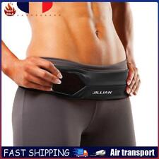Sports Stretchy Phone Waist Belt Bag Cycling Zipper Fanny Pack (Black M) FR