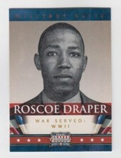 Roscoe Draper 2012 PANINI AMERICANA HEROES & LEGENDS MILITARY ELITE CARD #8