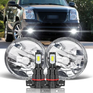 FOR GMC YUKON 2007-2014 Pair LED Fog Lights Front Bumper Lamp Clear Lens Left/R - Picture 1 of 12