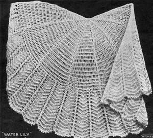 VINTAGE SHAWL  ROUND / 2ply - COPY baby shawl pattern - Picture 1 of 1